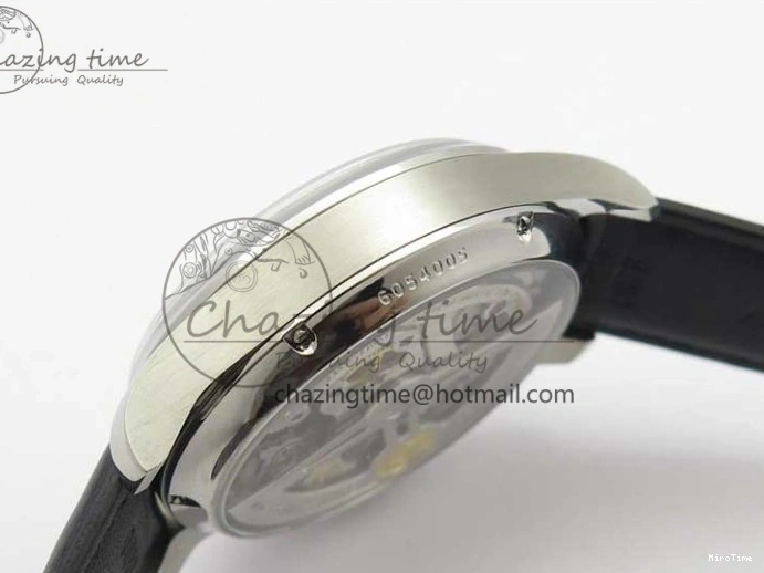 MIROTIME 0108 Portuguese Real PR Real Annual Calendar IW503502 ZF 1:1 Best Edition Black Dial Steel Markers on Black Leather Strap A StreetReady 7134